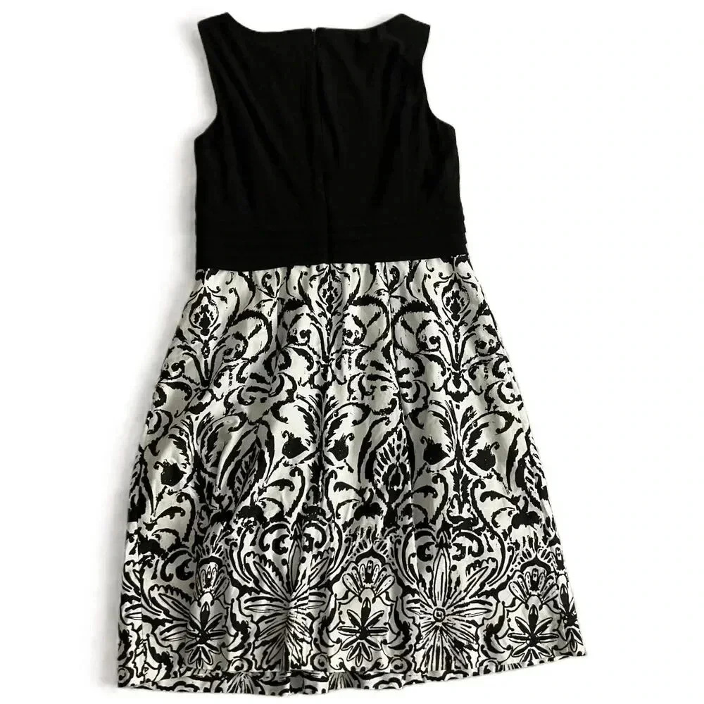 Lauren By Ralph Lauren Black And White Sleeveless Dress Size 12‎ - Picture 6 of 6